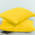 thumbnail image 5 of Ntbay 2 Pack Velvet Toddler Pillowcases, Soft and Warm Travel Pillow Covers with Hidden Zipper Closure, 13" x 18", Yellow, 5 of 5
