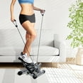 thumbnail image 4 of Open Box BalanceFrom Fitness Adjustable Mini Stepper w/LCD Monitor & Res Bands, 4 of 9