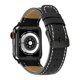 thumbnail image 2 of Compatible con Apple Watch Band - Correa de repuesto de cuero negra de 49 mm, 45 mm, 44 mm y 42 mm Compatible con Apple Watch Ultra Series 8, 7 (45 mm), SE, 6, 5, 4 (44 mm), 3, 2, 1 (42 mm), 2 of 5