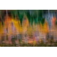 thumbnail image 2 of Gulin, Sylvia 32x22 Gold Ornate Wood Framed with Double Matting Museum Art Print Titled - USA-New Hampshire-New England Fall colors reflected in the waters of the Saco River Crawford Notch, 2 of 4