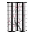 thumbnail image 1 of STAWAY Japanese Room Divider - 4 Panel Folding Screen, Minimalist Privacy Partition, 360° Rotating, Durable Wood, Ideal for Home & Office Decor, 1 of 9