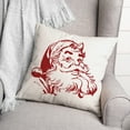 thumbnail image 3 of Creative Products Santa 18 x 18 Spun Poly Pillow, 3 of 3
