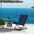 thumbnail image 2 of Outsunny Folding Chair with Detachable Thick Padded Cushion, Armrest, 2 of 10