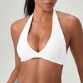 thumbnail image 2 of Xijirk Tank Tops Seamless Padded Sports Bra Open Back Yoga Workout Low Gym Fitness Crop Top Camisole Tops for Women,White,XL, 2 of 5