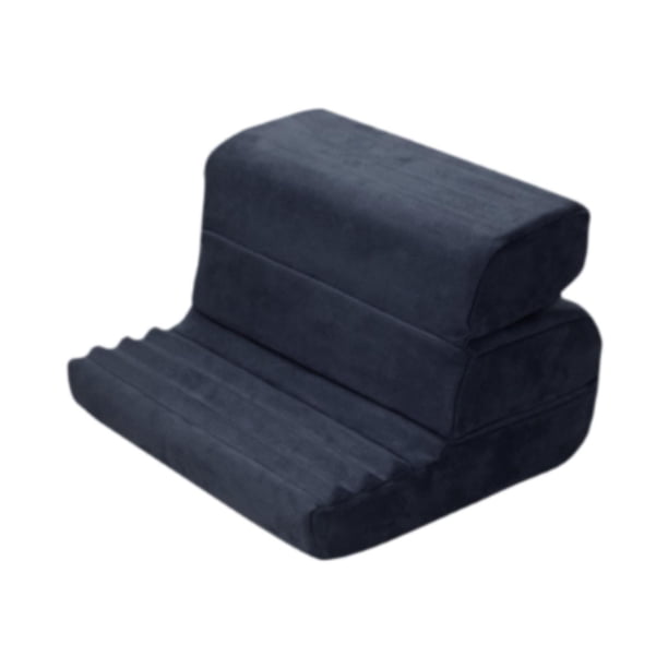 Soporte de almohada para tableta con ajuste de 3 ángulos, soporte suave multiusos para uso vertical y horizontal. Negro