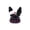 Gray, variant on Wizlet Gothic Rabbit Plush Pendant, 5.5in Dark Punk Bunny Head Bag Hanging Ornament For Teen Girls-Red