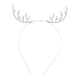 thumbnail image 5 of Diademas navideñas con diamantes de imitación, diadema navideña con astas, bonita diadema Plata, 5 of 8