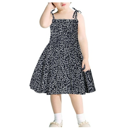

Little Girl Dress Princess Kids Baby Floral Floral Clothes Beach Slip Girls Girls Skirt Toddler Summer Cool Cute