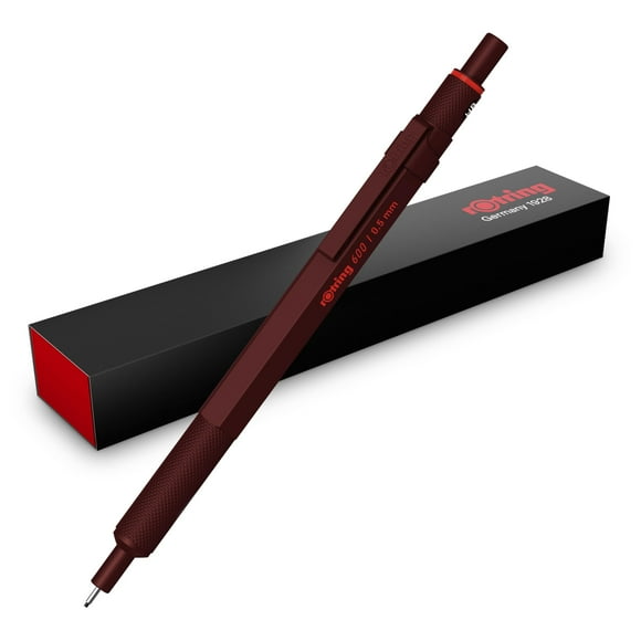 Crayon Mécanique Rotring 600 0,7mm avec Corps en Métal Argenté