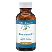 NativeRemedies BladderWell Tablets - Natural Homeopathic Formula for Burning and Frequent Urination - Supports Bladder Health - 180 Tablets
