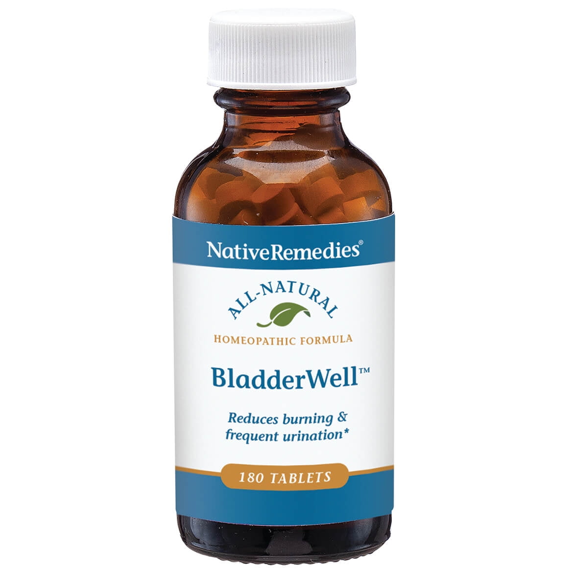 NativeRemedies BladderWell Tablets - Natural Homeopathic Formula for Burning and Frequent Urination - Supports Bladder Health - 180 Tablets