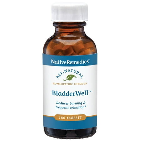 NativeRemedies BladderWell Tablets - Natural Homeopathic Formula for Burning and Frequent Urination - Supports Bladder Health - 180 Tablets