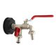 thumbnail image 2 of Adaptador de tanque de agua IBC de jardín de cobre para jardín, conector de de grifo de agua, herramienta de montaje de rosca interna, fácil C Macarena Adaptador de tanque IBC, 2 of 8
