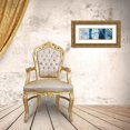 thumbnail image 3 of Wilson, Aimee 32x13 Gold Ornate Wood Framed with Double Matting Museum Art Print Titled - Shibori Patchwork I, 3 of 4