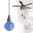 thumbnail image 3 of 1 Pcs Crystal Ceiling Fan Pull Chain, Decorative String Pulls Pendant Extension, Beaded Ball Pull Chains Extender Ornament With Connector for Lamp 21", 3 of 4