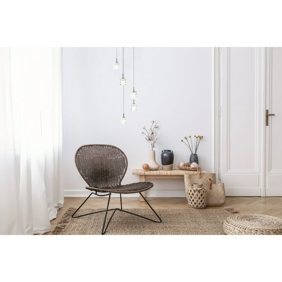 Safavieh Hadden Modern Glam 79.5 in. H Pendant, Chrome/Clear