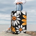 thumbnail image 7 of Gukieu Yellow White Daisy Pattern Print Suitcase Protective Cover, Elastic Zipper Buckle Suitcase Protective Cover, Suitable for Travel, Business Trip-X-Large, 7 of 7