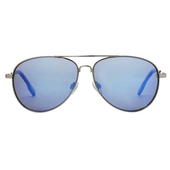 Chaps x Foster Grant Men's Aviator Fashion Sunglasses Gunmetal, Grey