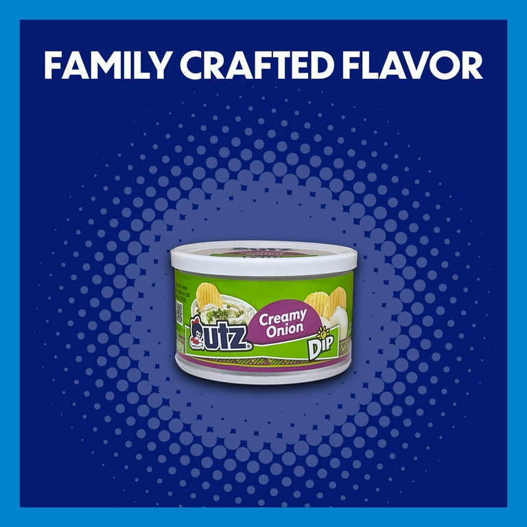 Utz Fresh Creamy Onion Dip, 8.5 oz - Perfect Snack Companion
