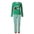 thumbnail image 6 of iHapHap Matching Family Christmas PJs Cotton Blend Long Sleeve Stripe Loungewear, Men L, 6 of 6