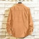 thumbnail image 3 of Blusa y camisa de manga larga con cuello vuelto, informal, de uso diario, para hombre, de manga larga, color liso, holgada, con bolsillos, de licra., 3 of 3