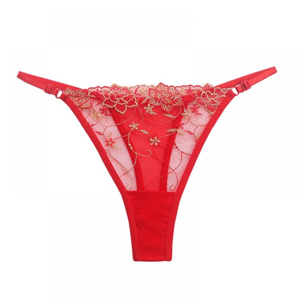 4 Pack Women Lace Embroidery Thong Sexy Side Tie Adjustable Mesh G 4-pack-women-lace-embroidery-thong-sexy-side-tie-adjustable-mesh-g