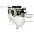thumbnail image 6 of 4 HP 20 Gallon 20040DCAD Ultra Quiet and Oil-Free Hot Dog Air Compressor with Air Dryer, 6 of 7