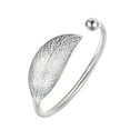 thumbnail image 2 of Kiplyki New Fashion Leaves Jewelry Silver Womens Charm Bangle Bracelet Gift, 2 of 9