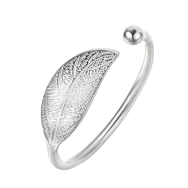 Charm Pulsera Hojas Regalo Moda Joyería para Mujer Pulseras Bangle