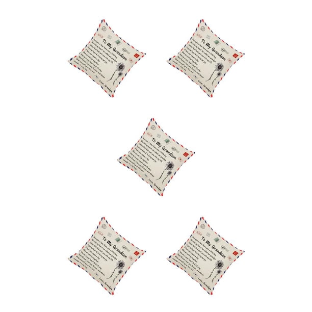 Scienceny Funda de almohada con diseño de sobre, funda de almohada con forma cuadrada para hija, esposa, marido, sofá, funda de almohada, Type2 NO2