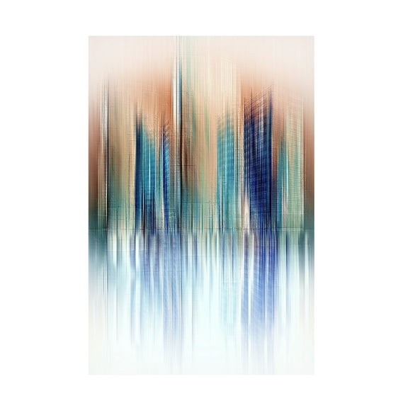Canvas Wall Art - David Manlove 'Urban Reflection' Wall Art for Living Room, Bedroom, or Office Décor by Trademark Fine Art - 12 x 19 Inches