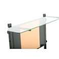 thumbnail image 3 of Studio Designs Futura Glass and Metal  Drafting Table Tower Black/Clear Glass 10067, 3 of 14