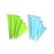 thumbnail image 1 of 8 mangas pasteleras de silicona para glaseado, crema pastelera, herramientas de decoración de pasteles, cuatro tamaños (4 verde claro y 4 azules)., 1 of 8