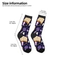 thumbnail image 2 of Rateoe Lavender Flowers Pattern Children's Socks, Socks Gifts ,kids Crew Soft Cotton Socks , Moisture-Wicking, Durable, Ideal for Daily Wear & Sports, 2 of 5