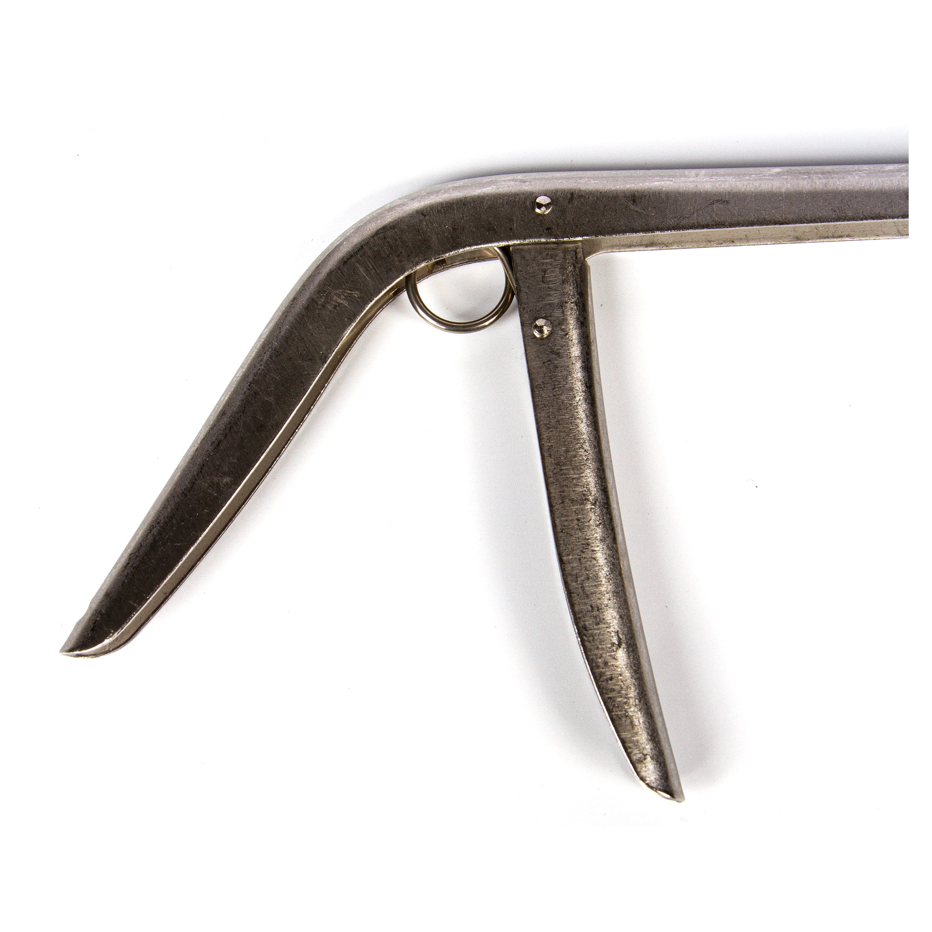 Ozark Trail Stainless Steel Hook Remover with Pistol Grip, Spring Loaded Fish Hook Removal Tool for Freshwater and Saltwater Use
