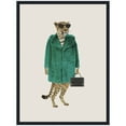 thumbnail image 5 of Kate and Laurel Cool Stylish Trendy Leopard Framed Canvas Wall Art by July Art Prints 18 x 24 Sylvie Beaded Black, Modern, Animals, Entertainment Art for Wall Decor, Living Room,, 5 of 8
