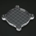 thumbnail image 4 of Placa acrílica, herramienta de escultura de cerámica de arcilla transparente, accesorios de sellado artesanal, 9mm de espesor, 7,5x7,5cmx0,9cm, rejilla cuadrada pequeña de encaje, 4 of 5