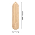 thumbnail image 2 of 10pcs Wood Blank Bookmarks Unfinished Wood Tags Creative Wooden Craft Bookmarks, 2 of 8