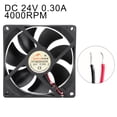 thumbnail image 2 of DC 24V 0.30A 4000RPM 90x90x25mm 7 Vanes Coolant Cooler Fan for Motor Cooling, 2 of 7