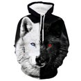 thumbnail image 4 of Sudadera con capucha unisex para hombre, sudadera con capucha de moda, sudadera con capucha, sudadera con capucha con estampado de lobo en color animal, sudaderas con capucha casuales con estampado 3D, 4 of 5