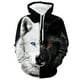 thumbnail image 4 of Sudadera con capucha unisex para hombre, sudadera con capucha de moda, sudadera con capucha, sudadera con capucha con estampado de lobo en color animal, sudaderas con capucha casuales con estampado 3D, 4 of 5
