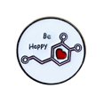 thumbnail image 1 of Brooch Pins Creative Dopamine Molecule con diseño de corazón, 1 of 1