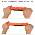 thumbnail image 4 of Uxcell Elastic 3 Legged Race Tie Band Outdoor Carnival Relay Game, Orange 4 Pack, 4 of 5