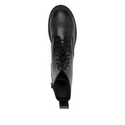 Balenciaga Black Leather Maxi Rubber Sole Boots Black (Men's)