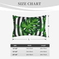 thumbnail image 6 of Balery Palm Greenery Bedding Queen Pillow Cases - Envelope Closure - Soft Brushed Microfiber Fabric - Shrinkage and Fade Resistant Pillow Cases-16"x24", 6 of 9