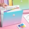 12 Compartment Folder Expanding Document Sorting Folder Letter Size ...