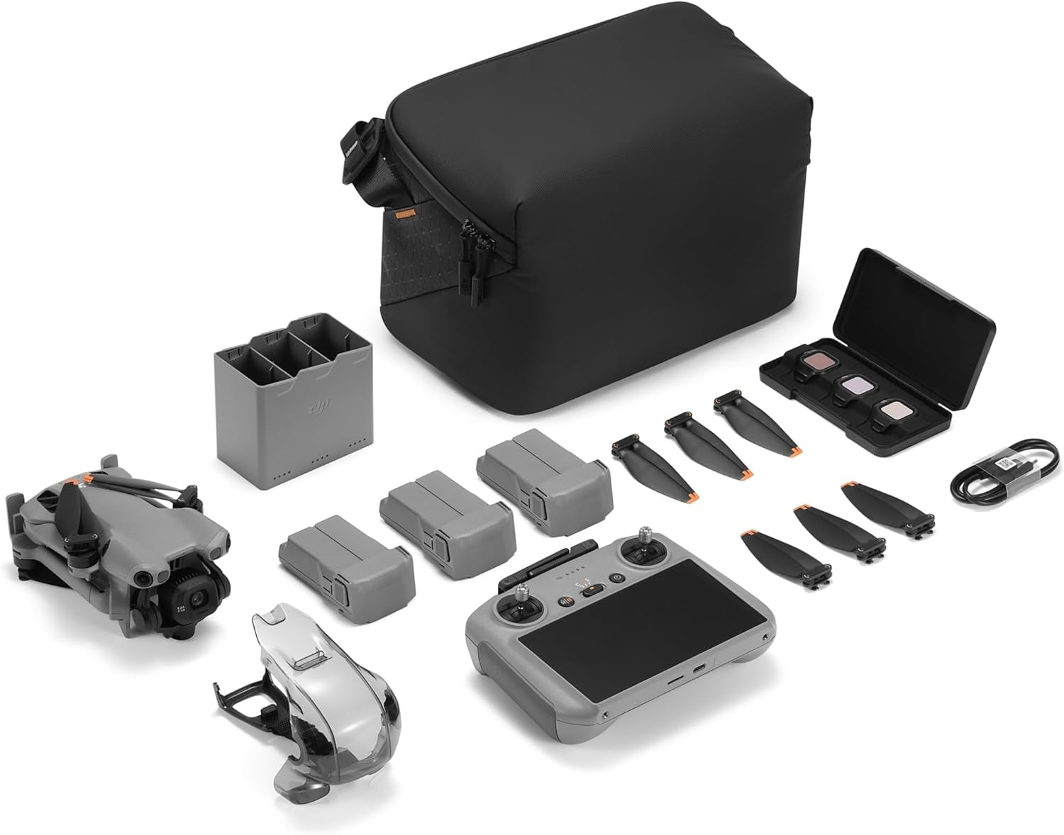 DJI Mini 5 Pro Fly More Combo with DJI RC 2 Controller (with screen), Folding Drone with Camera, 1-Inch CMOS, 4K Drone for Beginners with Omnidirectional Obstacle Sensing, Drone Bundle