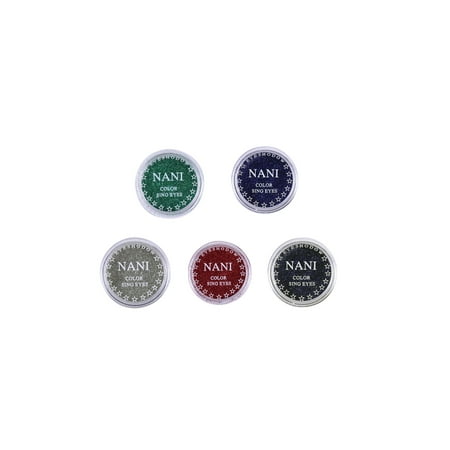 Face Body Glitter Rave Makeup Set of 5 Silver Green Black Purple-Blue Red