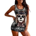 thumbnail image 2 of Womens Oversized Tshirts Plus Size Skull Print Sleeveless Casual U Neck Floral Tee Summer Tops 2026 Fashion, 2 of 4