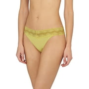 Natori Women's Bliss Perfection One Size Thong, Windy Blue